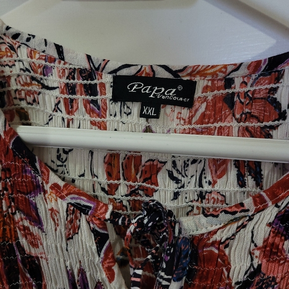 NWOT Papa Vancouver XXL Flower Print Dress - Picture 4 of 6